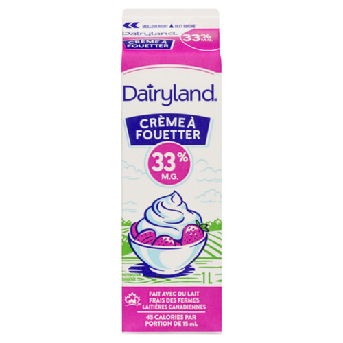 Dairyland 33% Whipping Cream 1 L