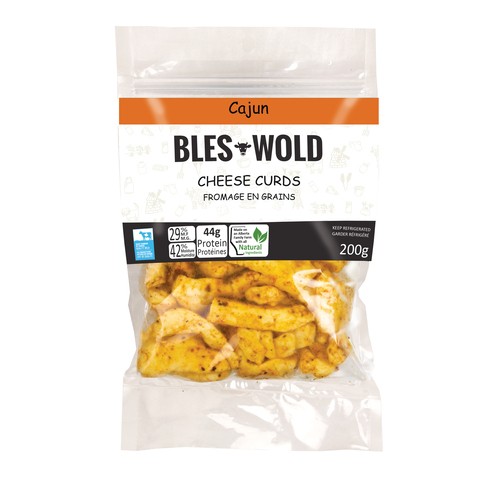 Crystal Springs Bles-Wold Cheddar Cheese Curds Cajun 200 g