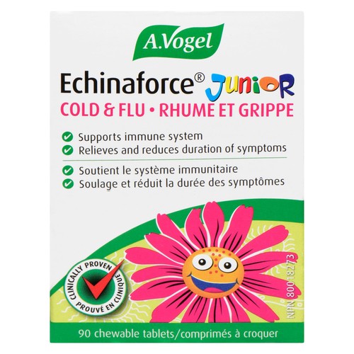 A.Vogel Echinaforce Junior Cold & Flu Chewable Tablets 90 Count