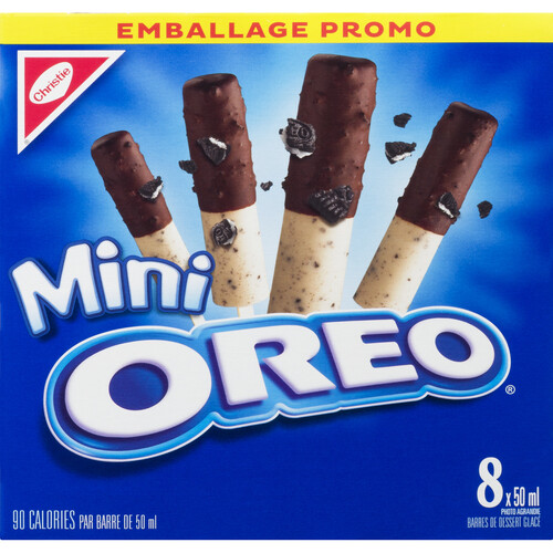 Christie Mini Ice Cream Bars Oreo 8 x 50 ml