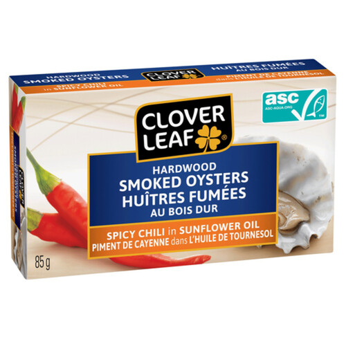 Clover Leaf Smoked Oysters Spicy Chili 85 g