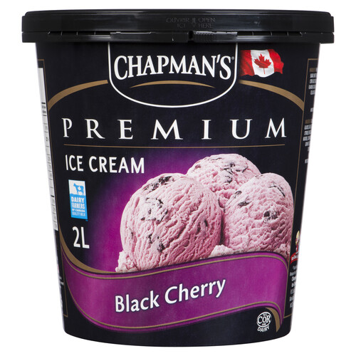 Chapman's Premium Ice Cream Black Cherry 2 L