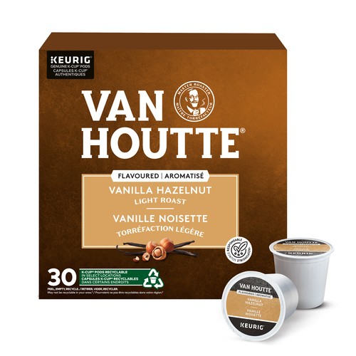 Van Houtte Coffee Pods Light Roast Vanilla Hazelnut 24 K-Cups 240 g