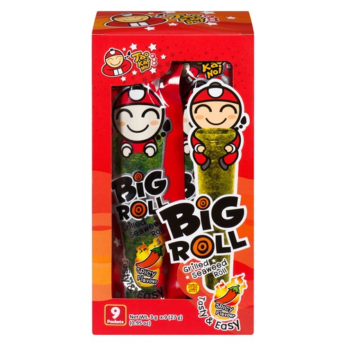 Taokaenoi Big Roll Grilled Seaweed Roll Hot & Spicy 27 g