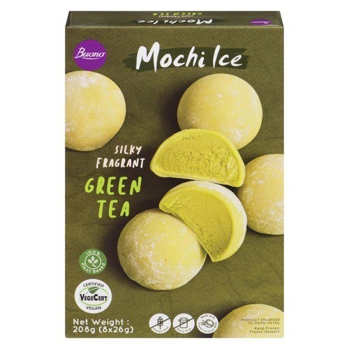 Buono Mochi Ice Frozen Dessert Green Tea 208 g