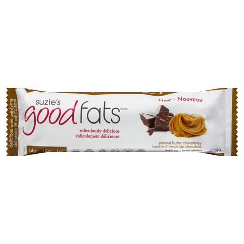 Suzie's Good Fats Snack Bar Peanut Butter Chocolatey 39 g