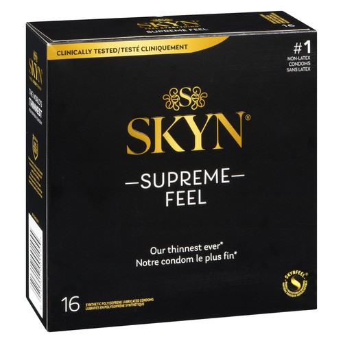 Skyn Non-Latex Condoms Supreme Feel 16 Count