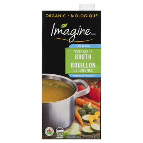 Imagine Organic Vegetable Broth Low Sodium 1 L