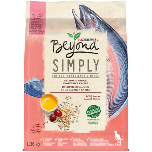 Beyond Dry Cat Food Simply Salmon & Whole Brown Rice Recipe 1.36 kg