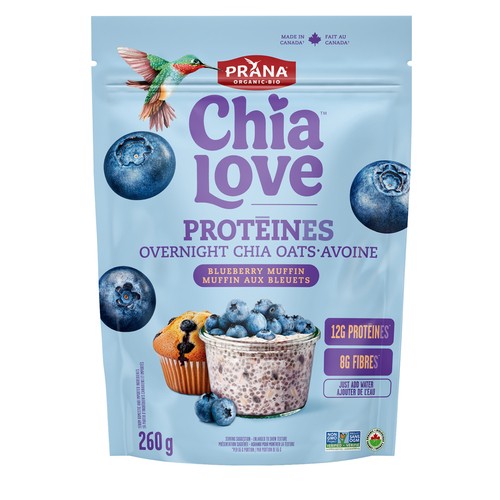 Prana Chia Oats Overnight Blueberry Muffin 260 g
