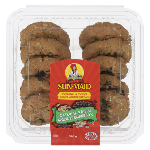 Create A Treat Sunmaid Cookies Oatmeal Raisin 390 g