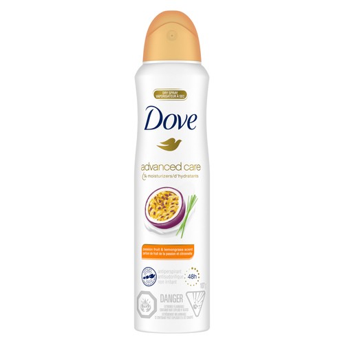 Dove Advanced Care Dry Spray Antiperspirant Passion Fruit & Lemongrass Deodorant 107 g