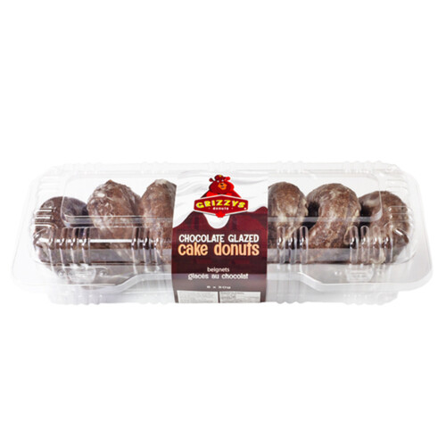 Grizzys Cake Donut Chocolate Glazed 6 x 50 g (frozen)