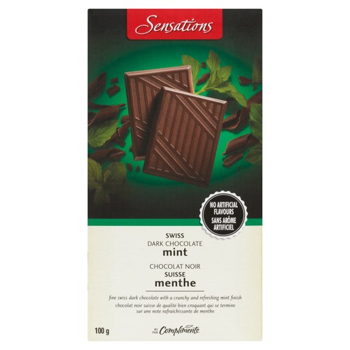 Sensations Swiss Dark Chocolate Bar Mint 100 g