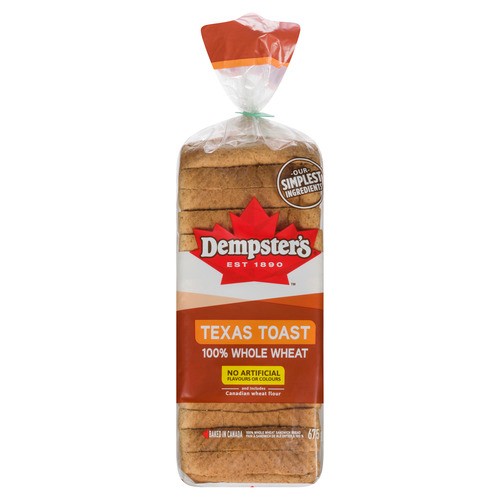 Dempster's Texas Toast Bread 100% Whole Wheat 675 g