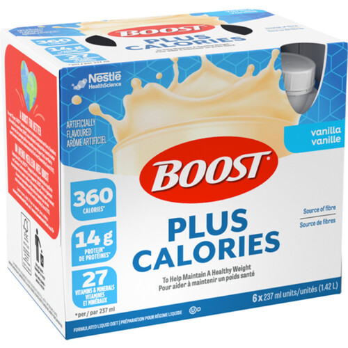 Nestle Health Science Boost Meal Replacement Diet Drink Vanilla 6 x 237 ml