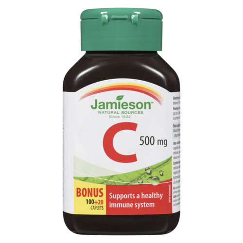 Jamieson Vitamin C 500 mg Caplets 120 Count