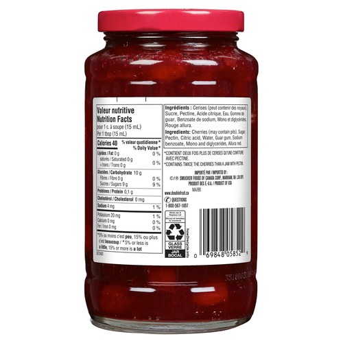 Double Fruit Jam Cherry Regular 500 ml