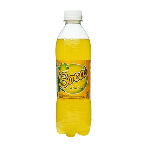 Soca Soft Drink Pineapple 400 ml (bottle)