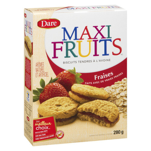 Dare Maxi Fruits Oatmeal Cookies Strawberry 280 g