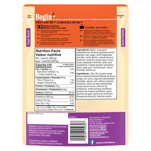 Ben's Original Bistro Express Fried Rice Side Dish 250 g
