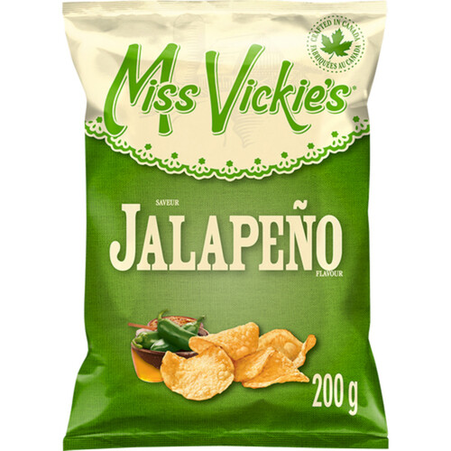 Miss Vickie's Kettle Cooked Potato Chips Jalapeño 200 g