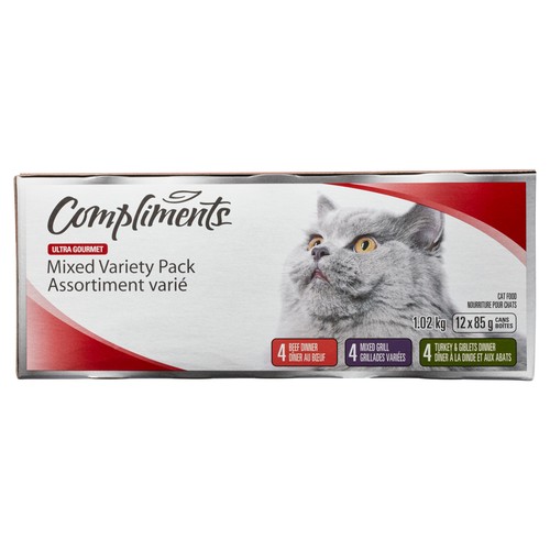 Compliments Cat Food Meaty Value Mixed Variety 12 x 85 g