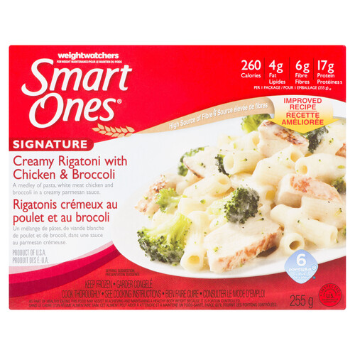 Smart Ones Creamy Rigatoni with Chicken & Broccoli Frozen Meal 255 g