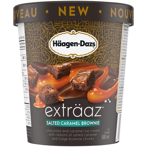 Häagen-Dazs Exträaz Ice Cream Salted Caramel Brownie 500 ml