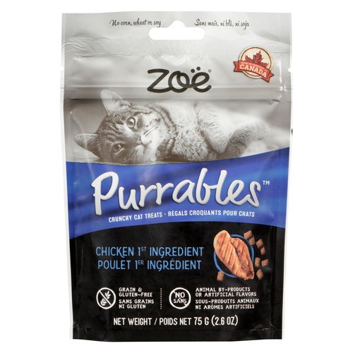Zoe Purrables Cat Treats Crunchy Chicken 75 g