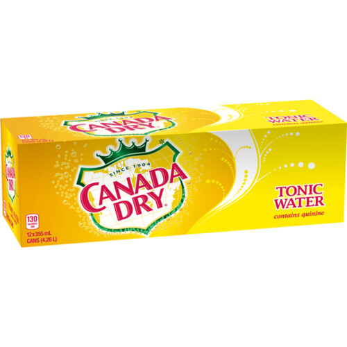 Canada Dry Soft Drink Tonic Water 12 x 355 ml (cans)