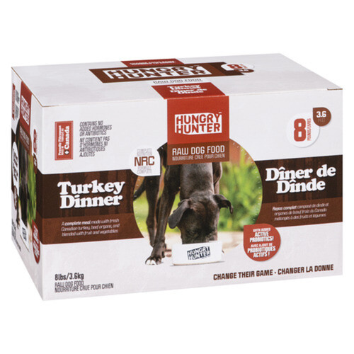 Hungry Hunter Raw Dog Food Turkey Dinner 3.6 kg