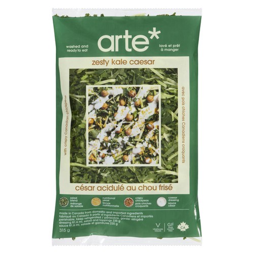 Arte* Zesty Kale Caesar with Crispy Canadian Chickpeas 315 g