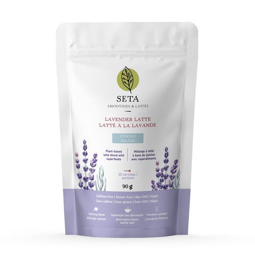 Seta Plant Based Latte Blend With Superfoods Lavender 90 g