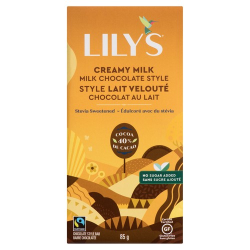 Lily's Sweets Chocolate Style Bar Creamy Milk 85 g
