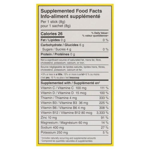 No Days Wasted Hydration Replenisher Electrolyte Drink Mix Lemon Lime 5 x 8 g