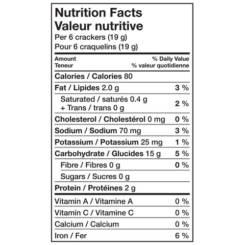 Christie Premium Plus Crackers Unsalted Tops 900 g