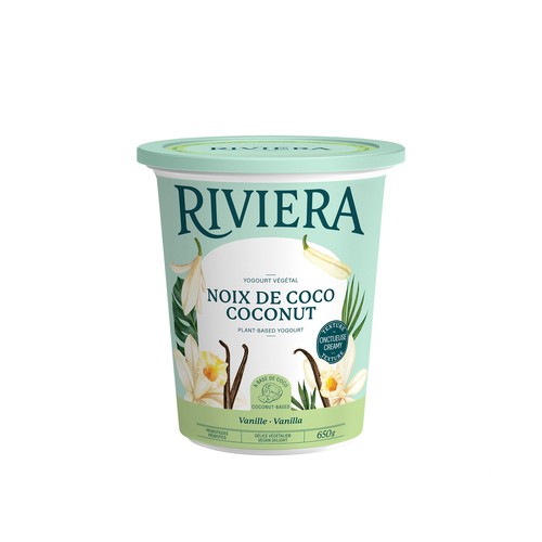 Riviera Plant Based Coconut Yogurt Vanilla 650 g