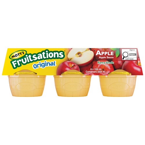Mott's Fruitsations Apple Sauce Original 6 x 104 ml
