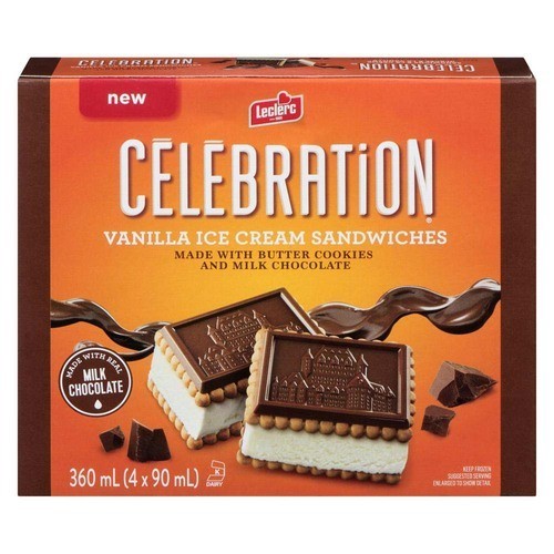 Célébration Ice Cream Sandwiches Vanilla 4 x 90 ml