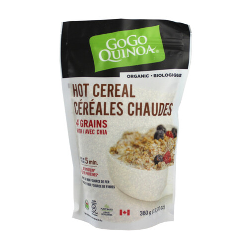 Gogo Quinoa Organic Hot Cereal 4 Grains With Chia 360 g