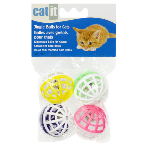Catit Jingle Balls Cat Toy 4 Pack