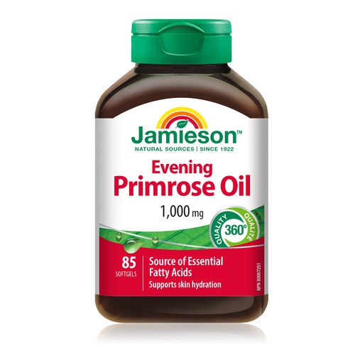 Jamieson Evening Primrose Oil 1000 mg Softgels 85 Count