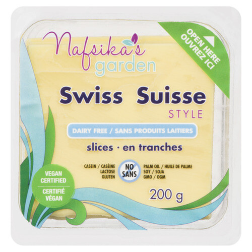 Nafsika's Garden Vegan Sliced Cheese Swiss 200 g