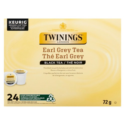 Twinings Black Tea Pods Earl Grey 24 K-Cups 72 g