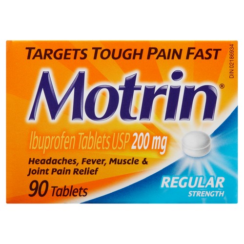Motrin Ibuprofen USP 200 mg Tablets 90 EA
