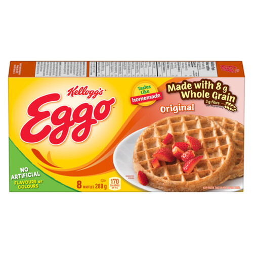 Kellogg's Eggo Frozen Waffles High Fibre 280 g