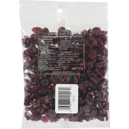 Reddi Snack Dried Cranberries Sweetened 175 g