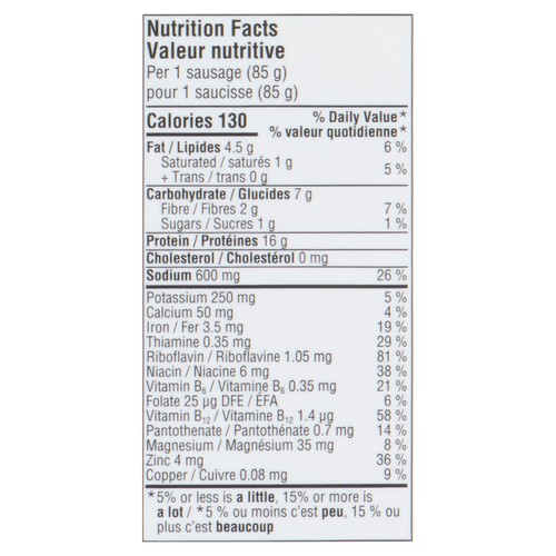 Lightlife Smart Plant Based Sausage Italian 340 g