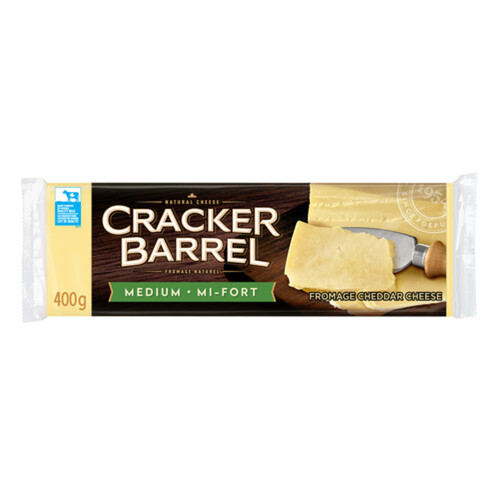 Cracker Barrel Cheese Cheddar White Medium 400 g